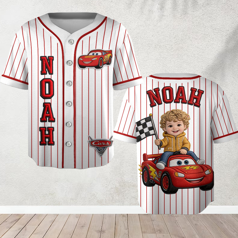 Little Racer - Personalized Racing Lover Baseball Jersey
