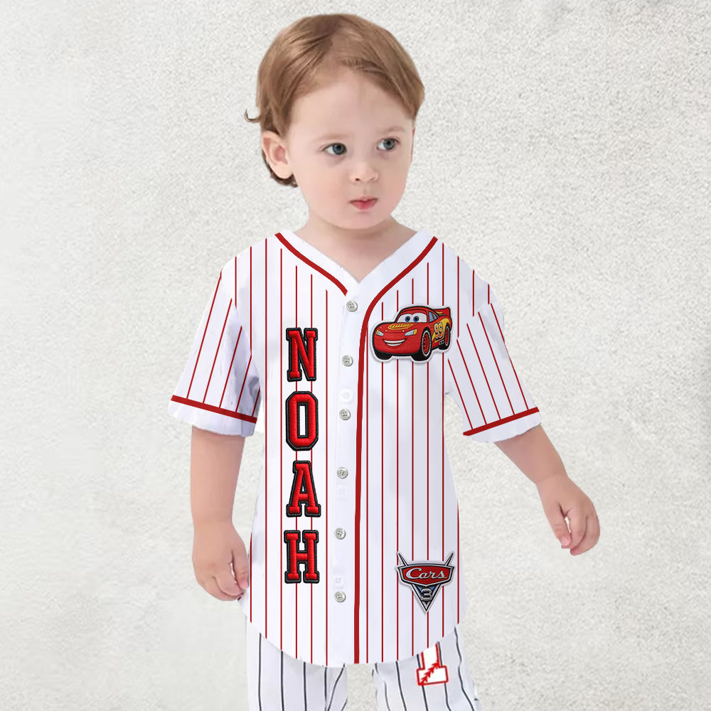 Little Racer - Personalized Racing Lover Baseball Jersey