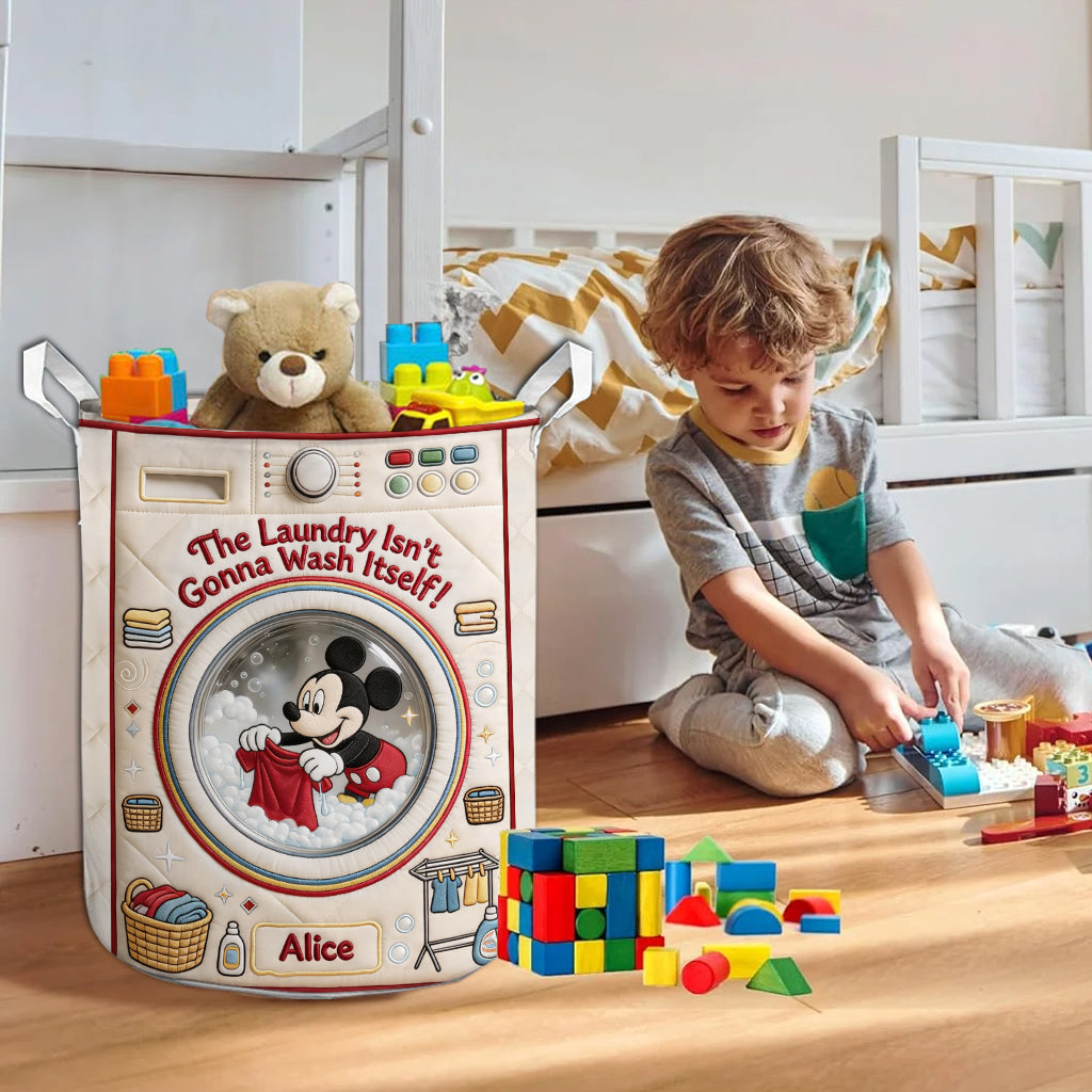 The Laundry Isn't Gonna Wash Itself - Personalized Mouse Storage Basket