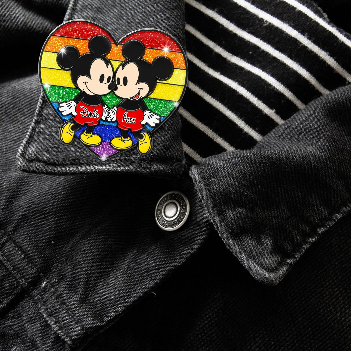 Love Is Love - Personalized LGBT Support Pin