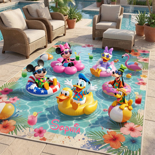 Magical Patio Outdoor Rug - Personalized Mouse Rug