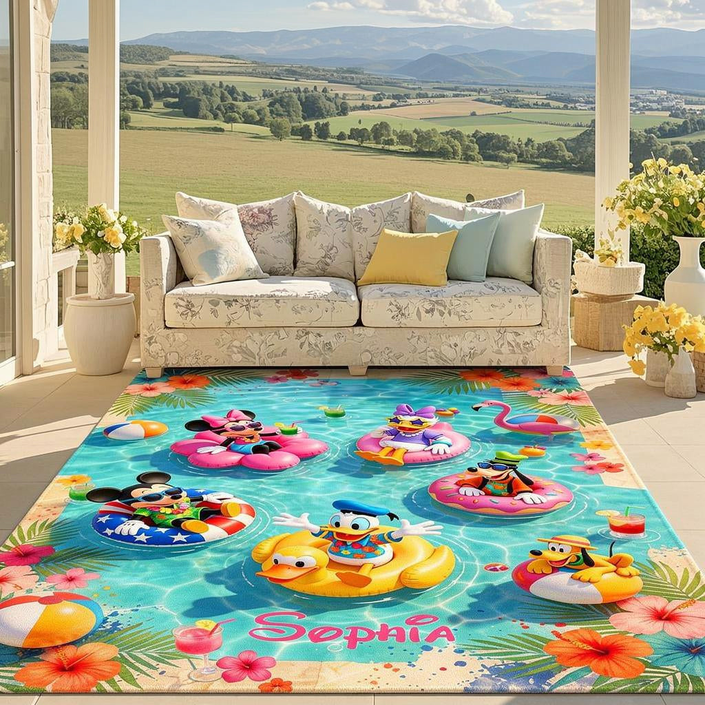 Magical Patio Outdoor Rug - Personalized Mouse Rug