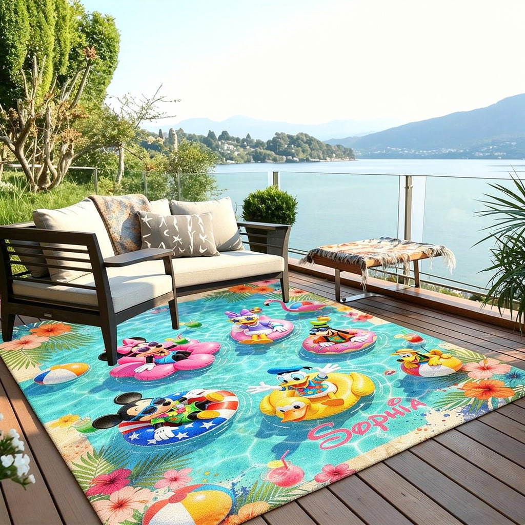 Magical Patio Outdoor Rug - Personalized Mouse Rug