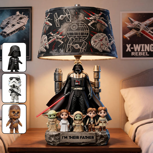 Best Dad In The Galaxy - Personalized The Force Acrylic LED Night Light