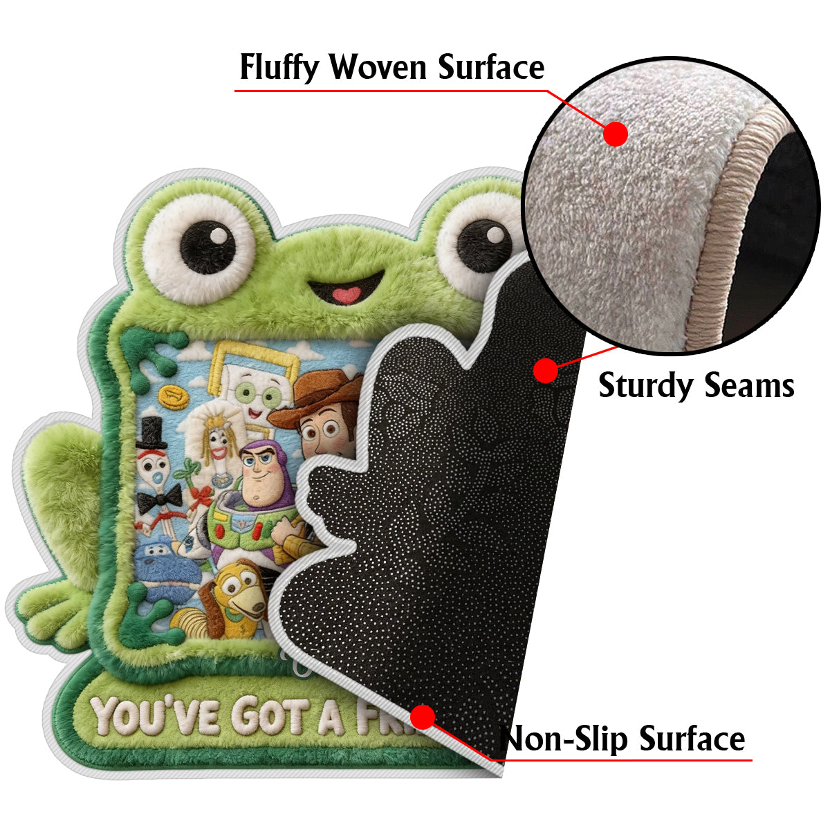 You've Got A Friend In Me - Personalized Movie For Kids Non-Slip Tufted Rug
