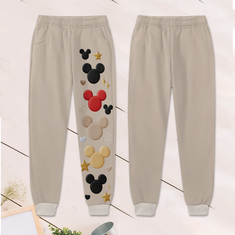 Magical Letter - Personalized Mouse Kid Hoodie & Kid Jogger Sweatpants