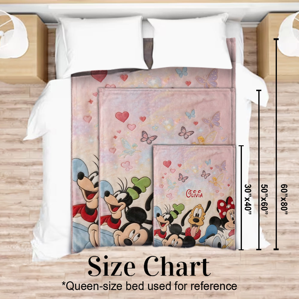 Magical Friends - Personalized Mouse Blanket
