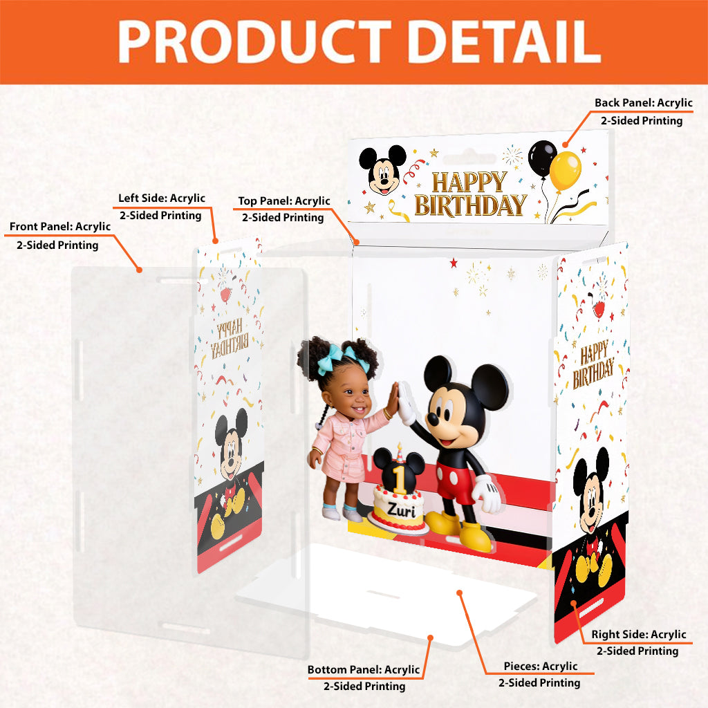 Magical Birthday Toy Box Figure - Personalized Kid Acrylic Display Box