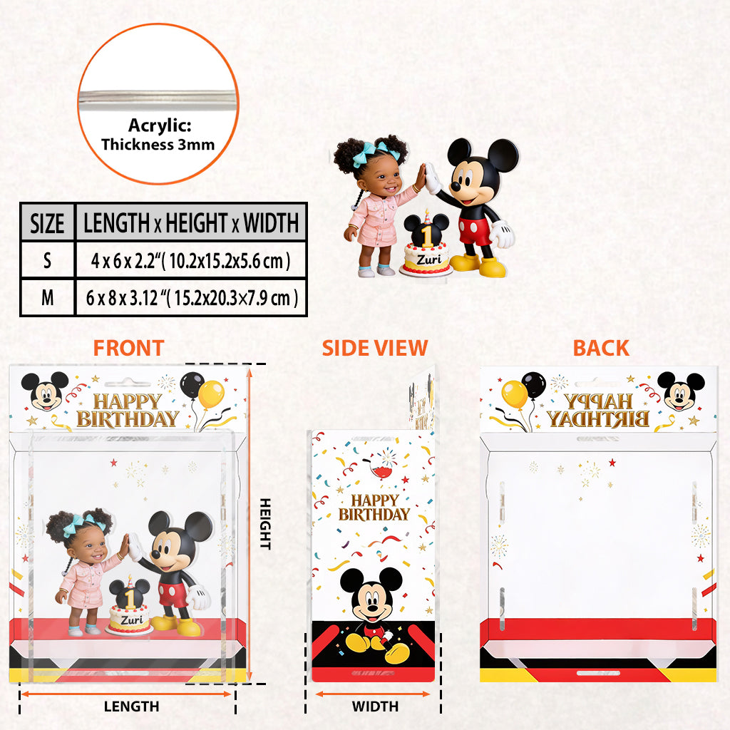 Magical Birthday Toy Box Figure - Personalized Kid Acrylic Display Box