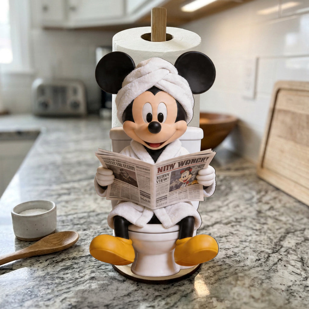Cartoon Mouse Lovers Gift - Personalized Mouse Paper Towel Stand