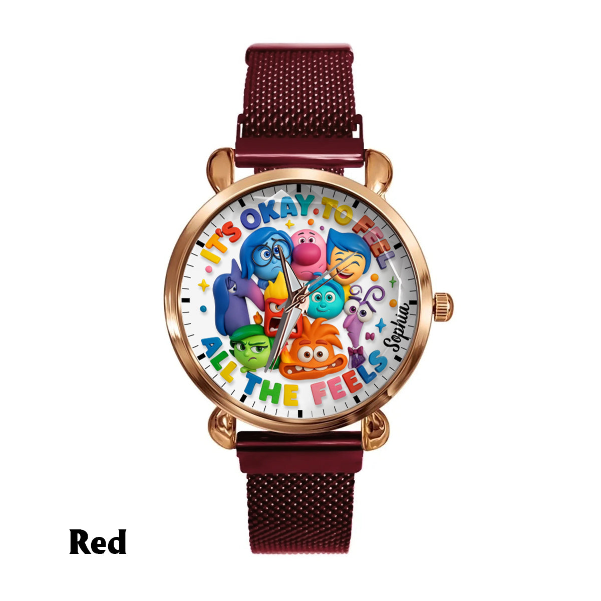 It's Okay To Feel All The Feels - Personalized  Women Hand Watch