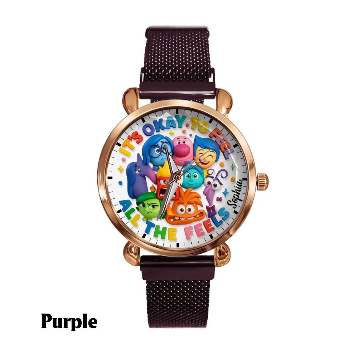 It's Okay To Feel All The Feels - Personalized  Women Hand Watch