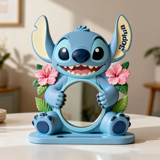 Blue Ohana - Personalized Ohana Desk Mirror
