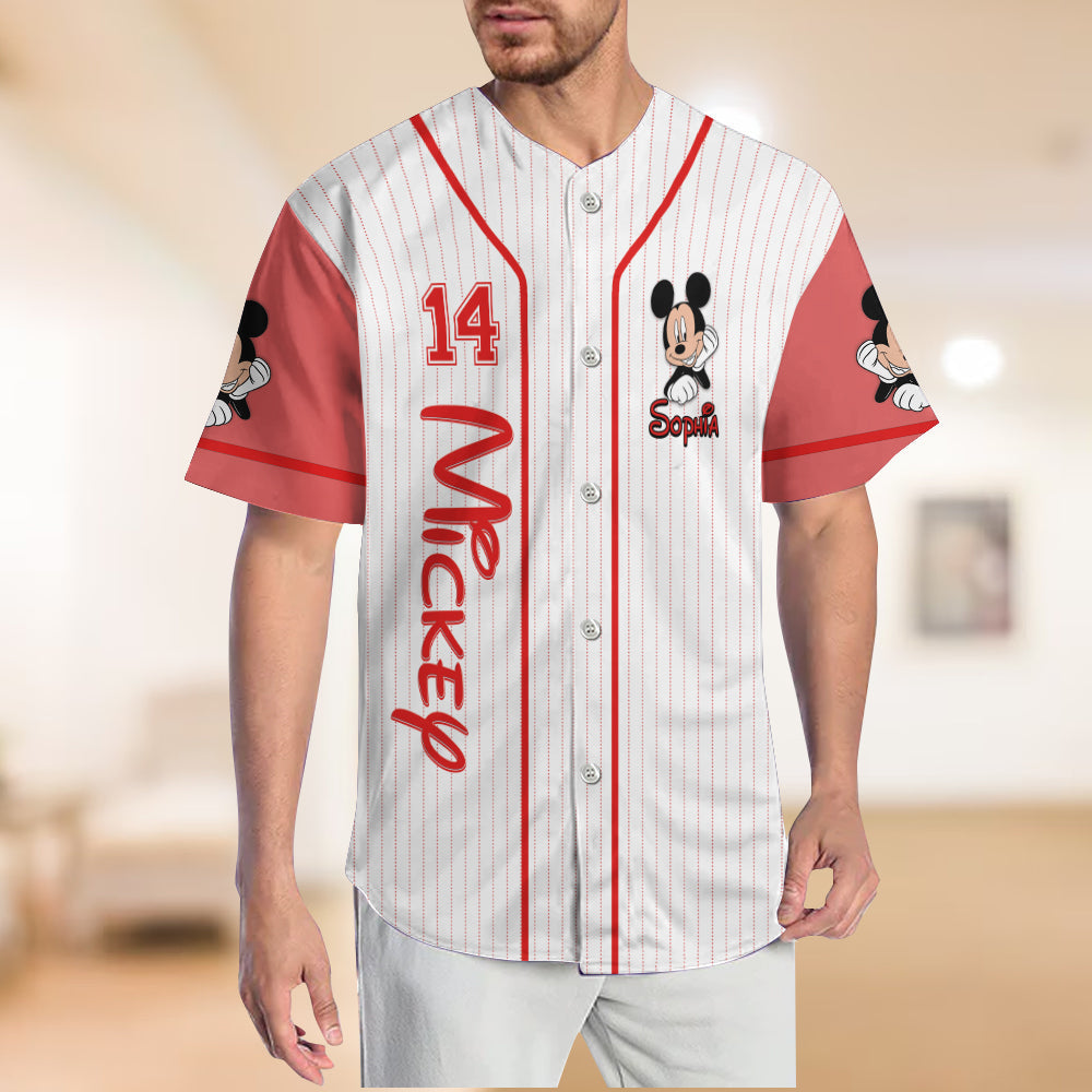 Magic Season - Personalized Mouse Baseball Jersey