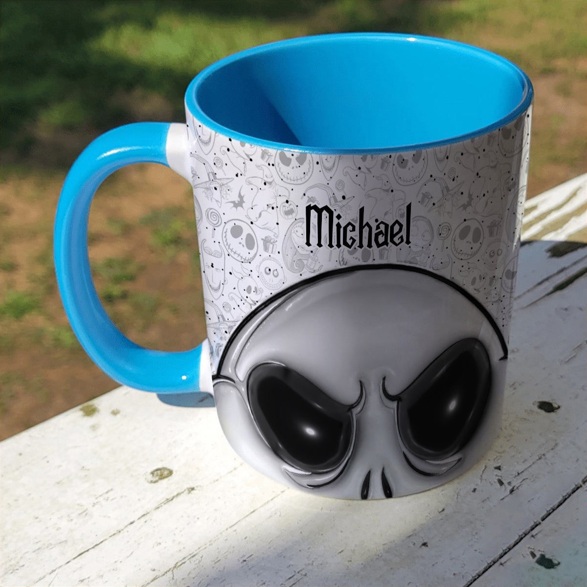 Jack The Nightmare - Personalized Nightmare Bottom Printed Accent Mug