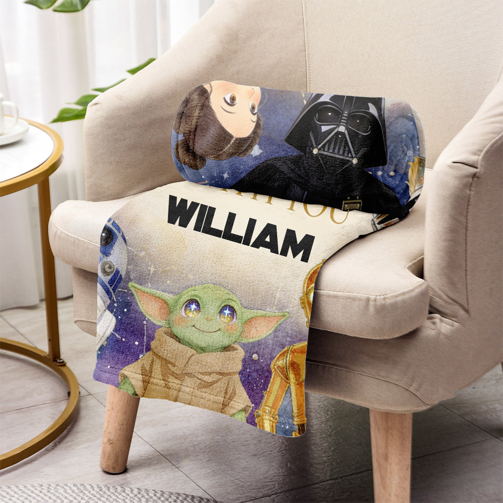May The Force Be With You - Personalized The Force Blanket
