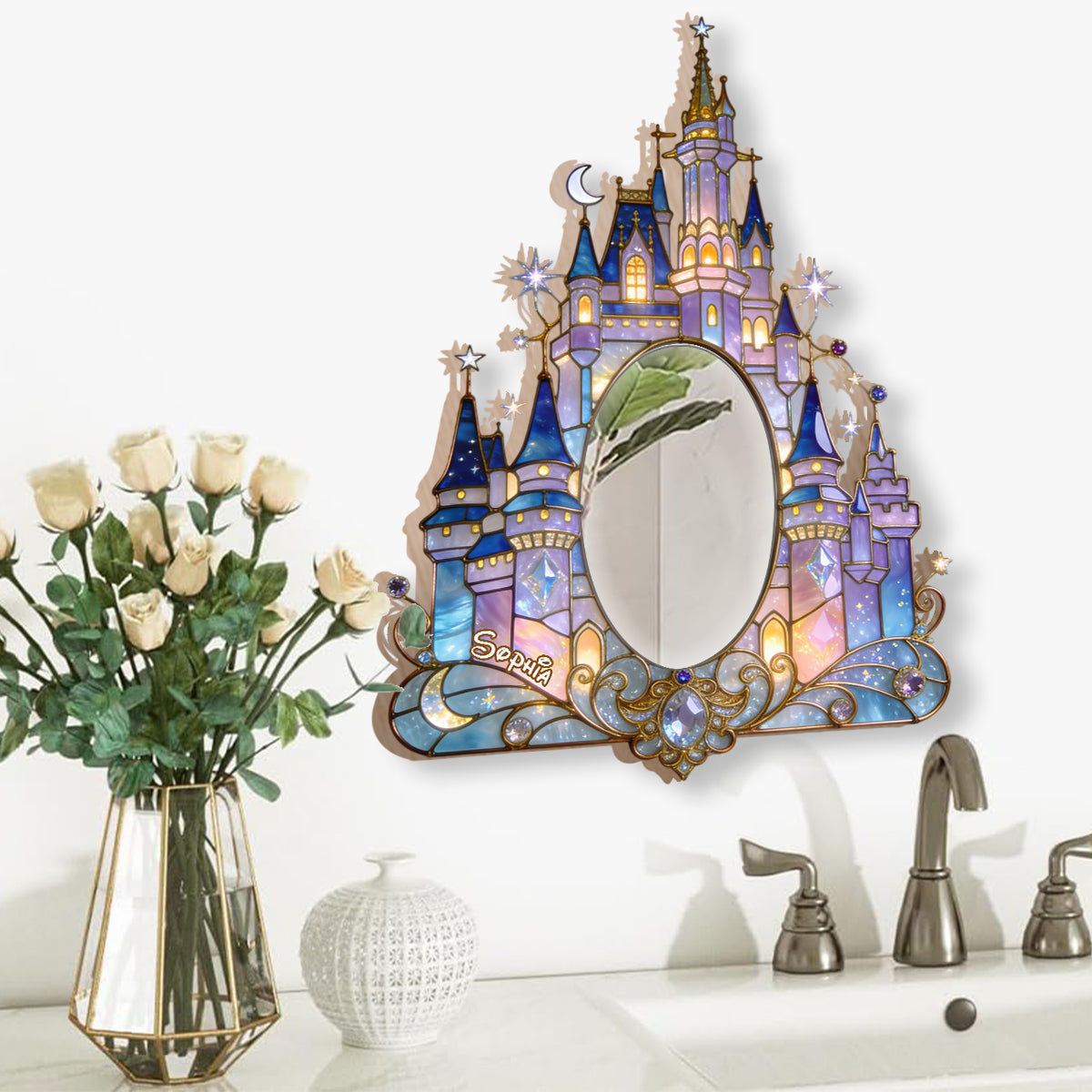 Magical Castle - Personalized Dream Trip Wall Hanging Mirror