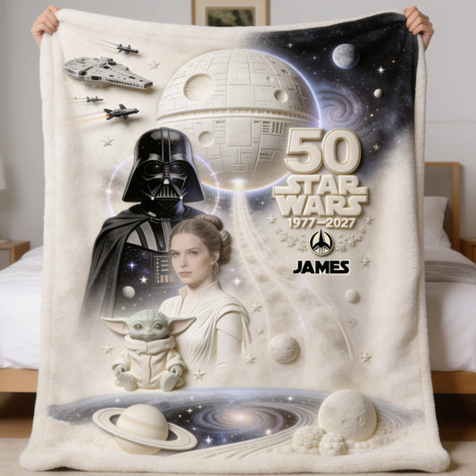Dark Side 50th Anniversary - Personalized The Force Blanket