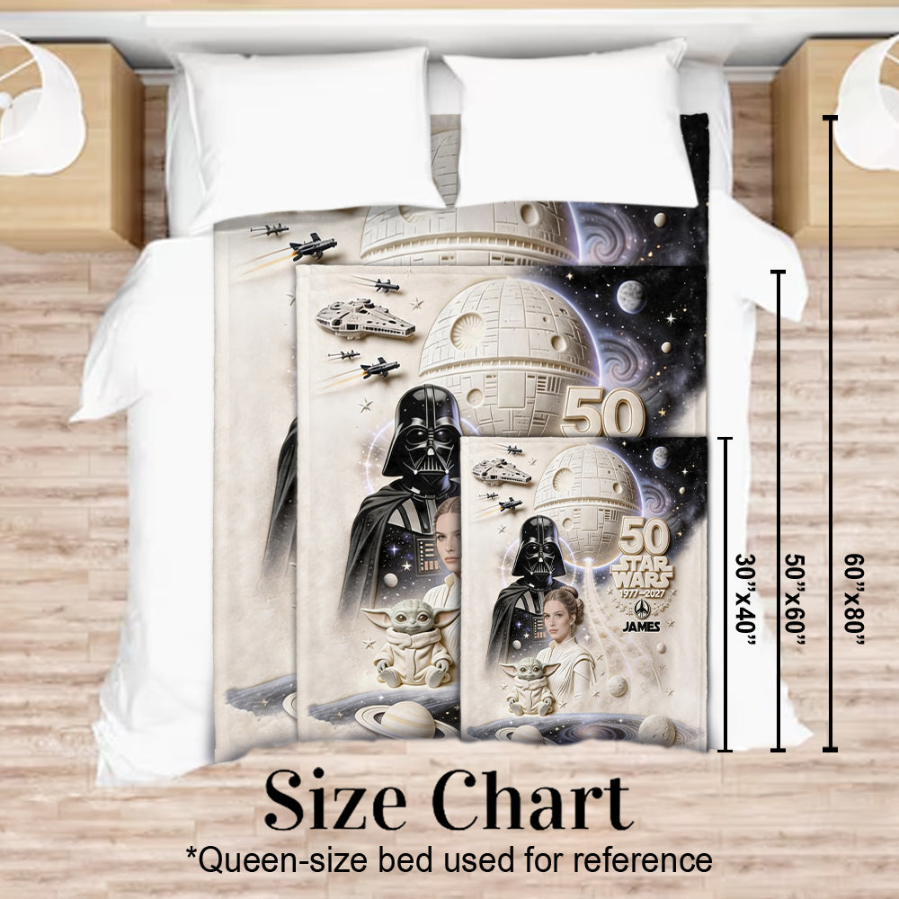 Dark Side 50th Anniversary - Personalized The Force Blanket