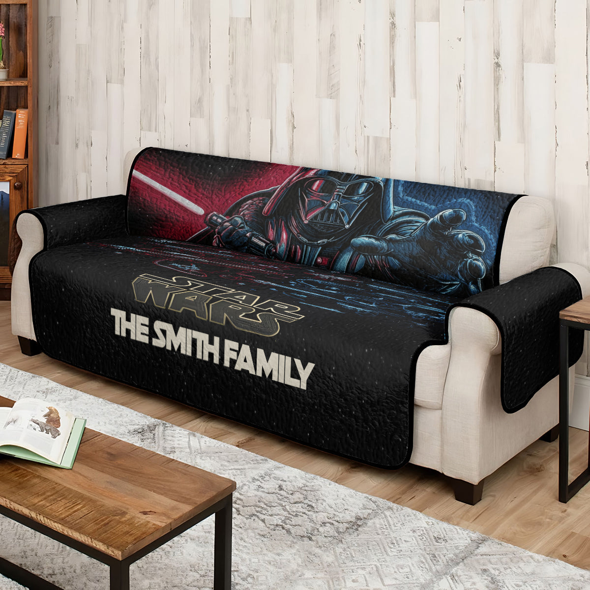 Join The Dark Side - Personalized The Force Quilted Sofa/Couch Cover