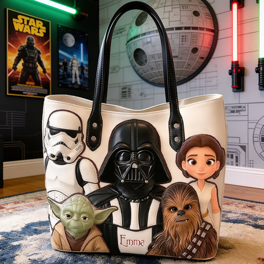 Space Fantasy - Personalized The Force Leather Bag
