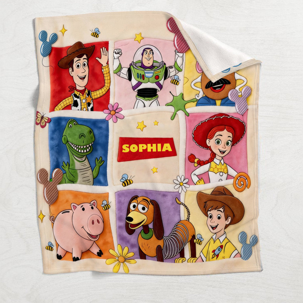 The Story Of Toys - Personalized Movie For Kids Blanket