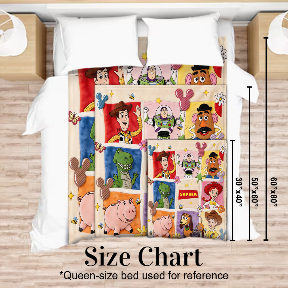 The Story Of Toys - Personalized Movie For Kids Blanket
