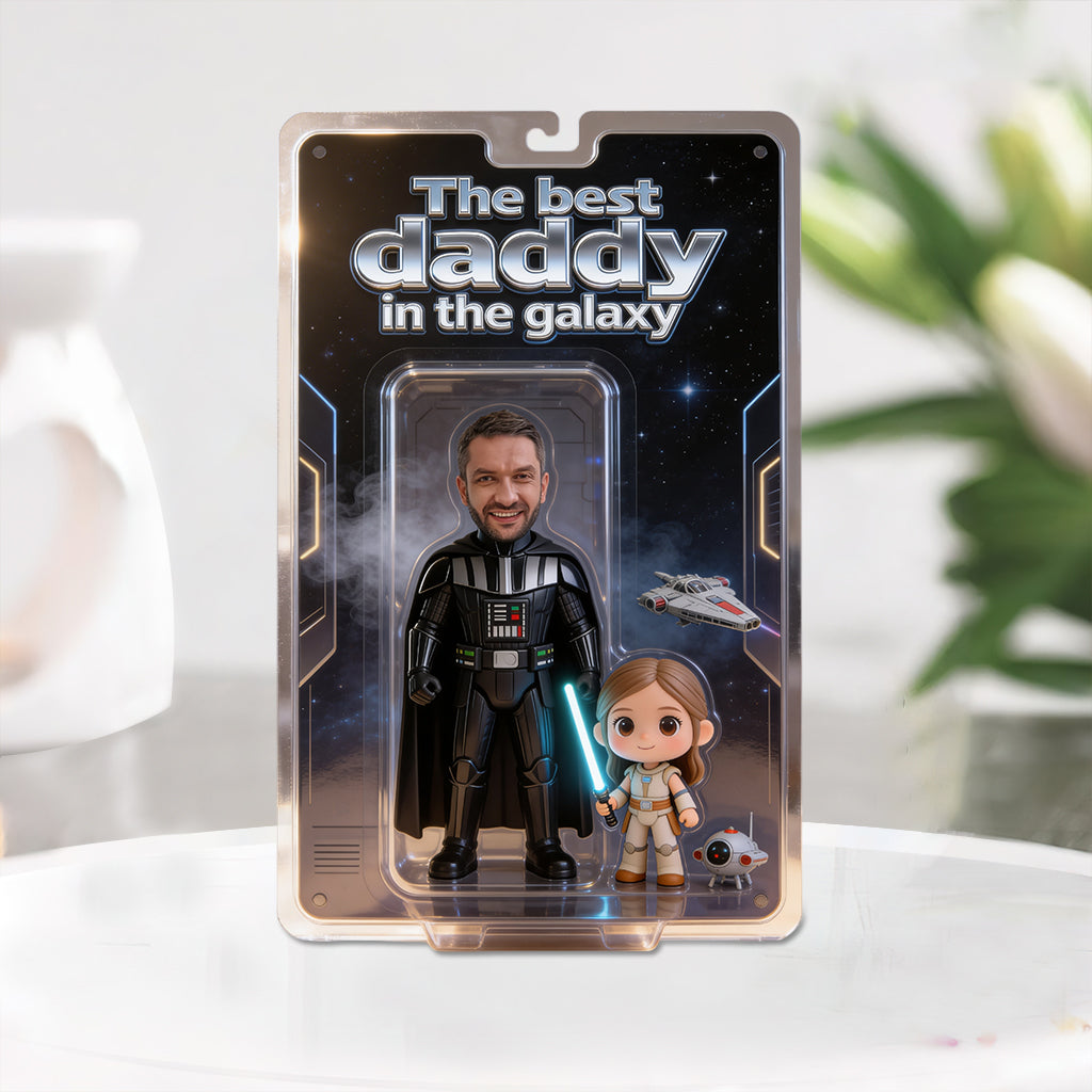 Gift for Dad, Best Dad In The Galaxy, Drive Safe Dad - Personalized The Force Custom Shaped Acrylic Plaque
