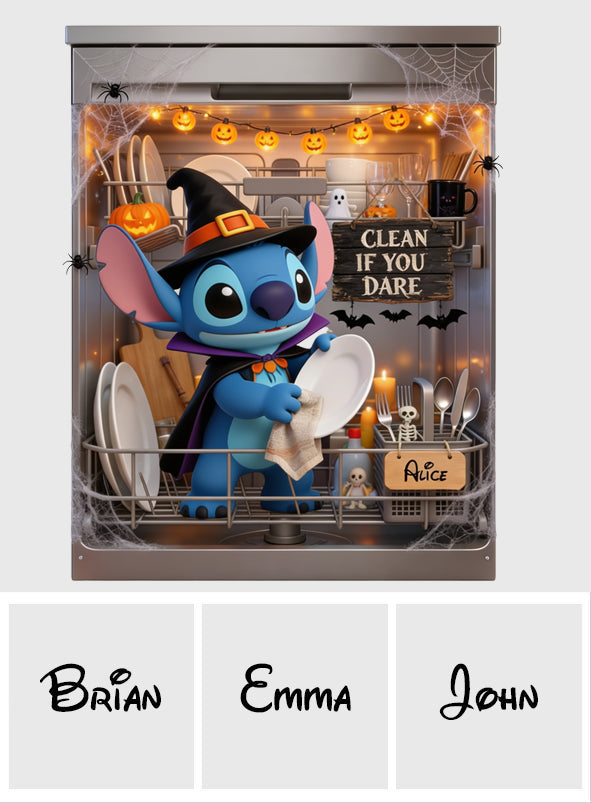 Clean If You Dare - Personalized Ohana Dishwasher Cover