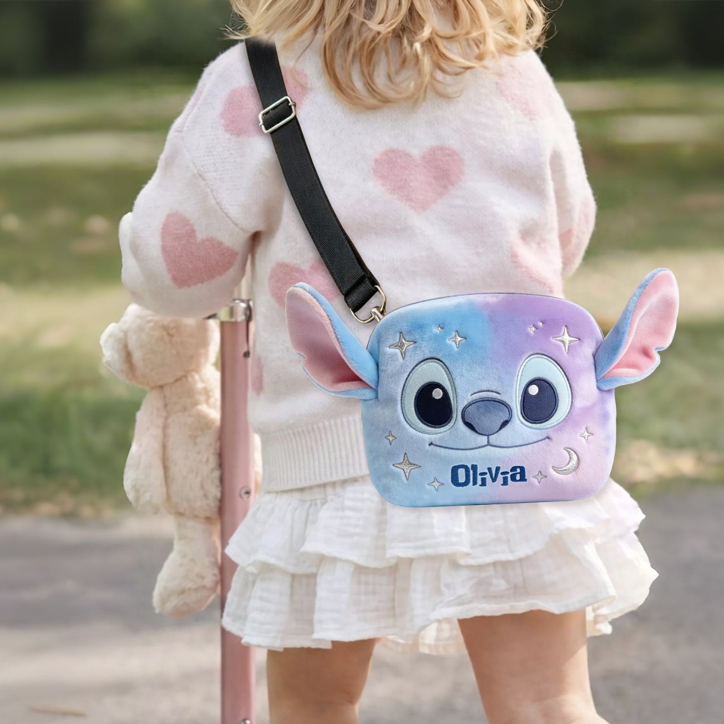 Cute Alien - Personalized Ohana Plush Crossbag