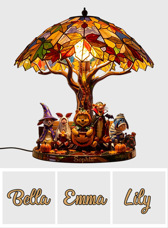 Magical Season - Personalized Yellow Bear Acrylic LED Night Light