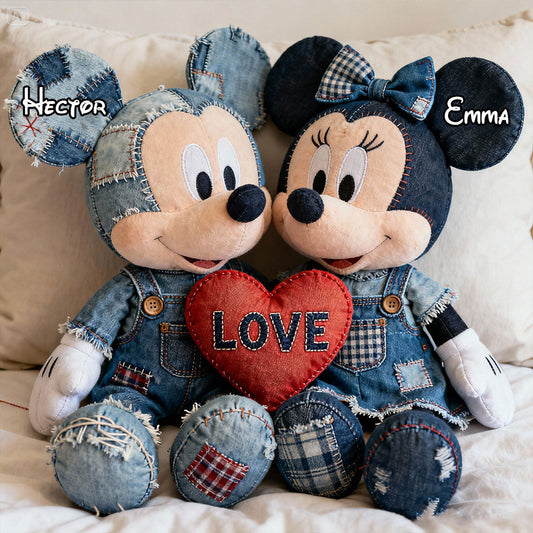 Perfect Gift For Couple - Personalized Mouse Faux Fur Shaped Pillow