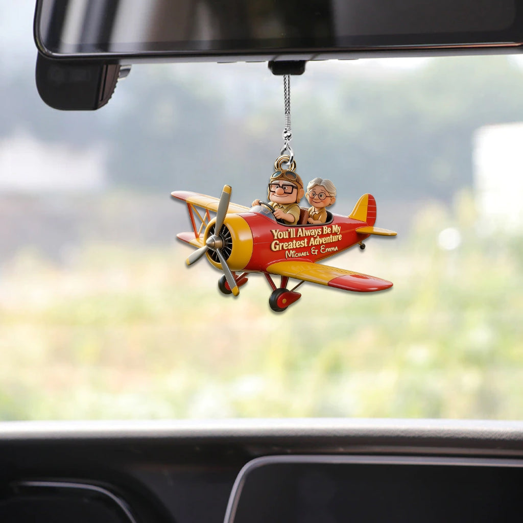 My Greastest Adventure - Personalized Up Movie Couple Car Ornament