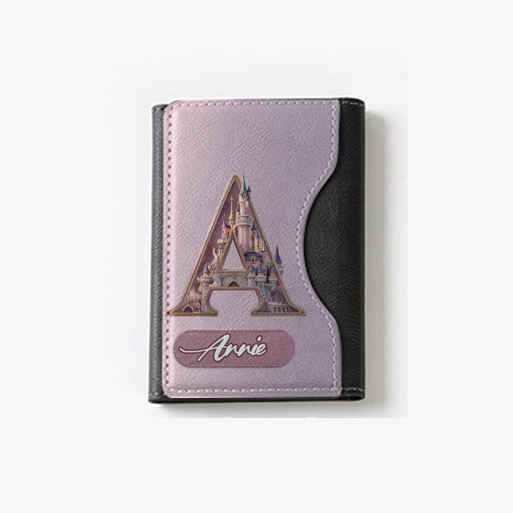 Magical Castle Custom Letter Alphabet - Personalized Mouse Magsafe Wallet