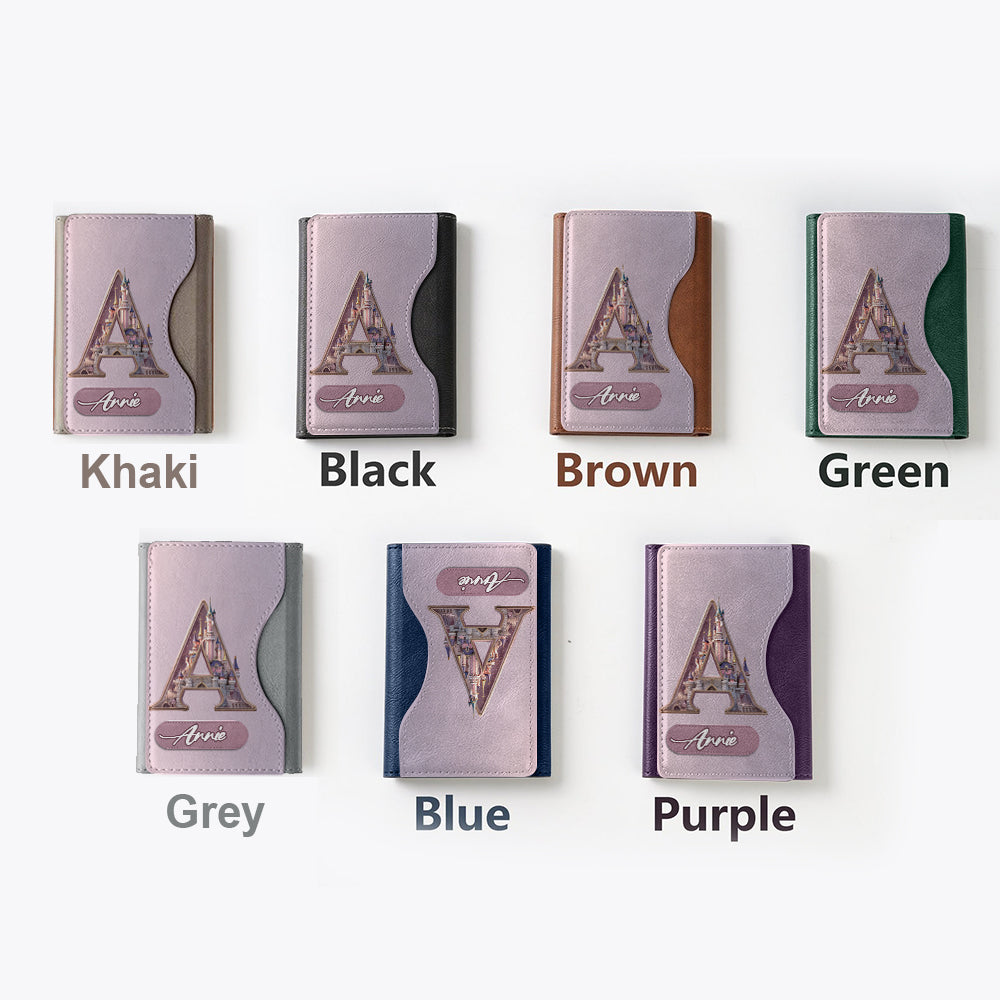 Magical Castle Custom Letter Alphabet - Personalized Mouse Magsafe Wallet