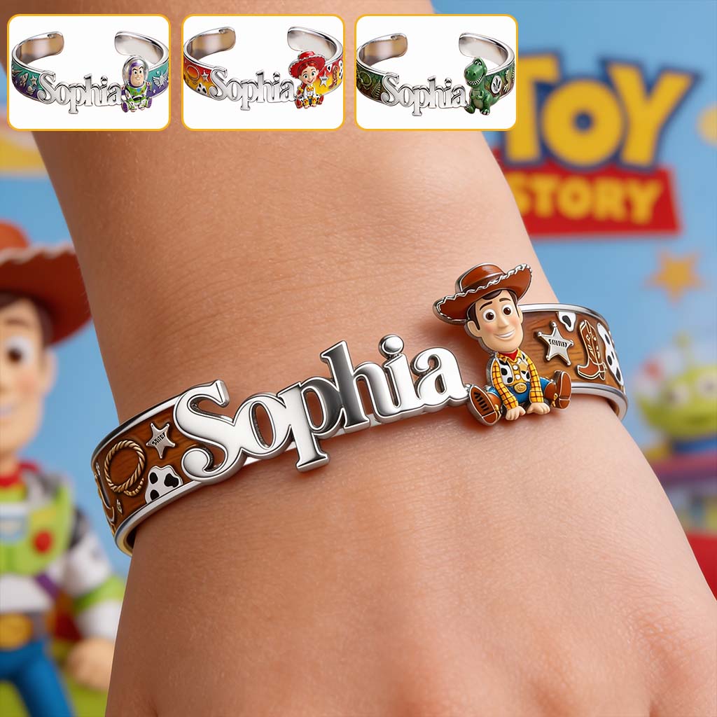 Cartoon Character Toy - Personalized Movie For Kids Shaped Cuff Bracelet