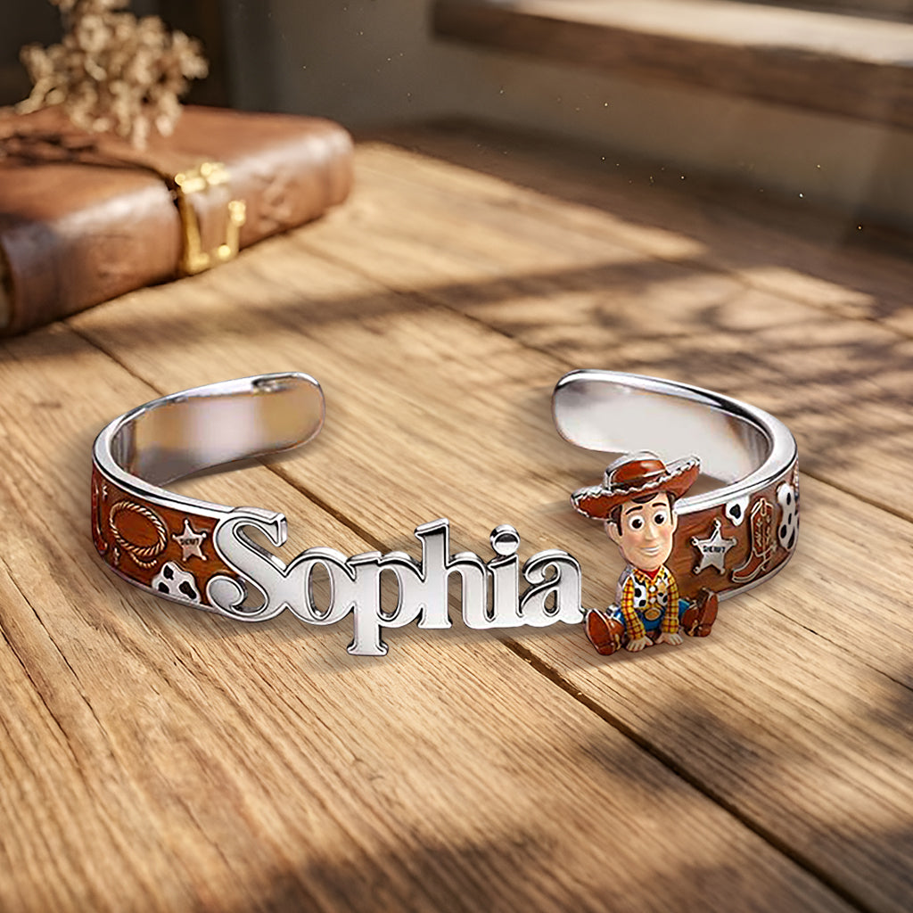 Cartoon Character Toy - Personalized Movie For Kids Shaped Cuff Bracelet