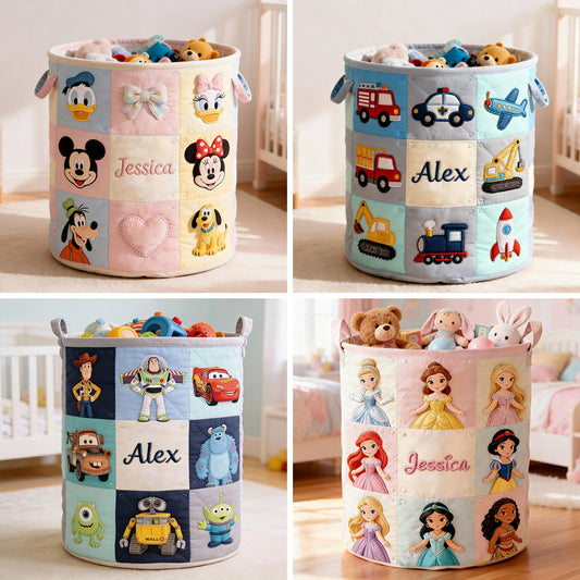 Kids Storage Basket - Personalized Mouse Storage Basket