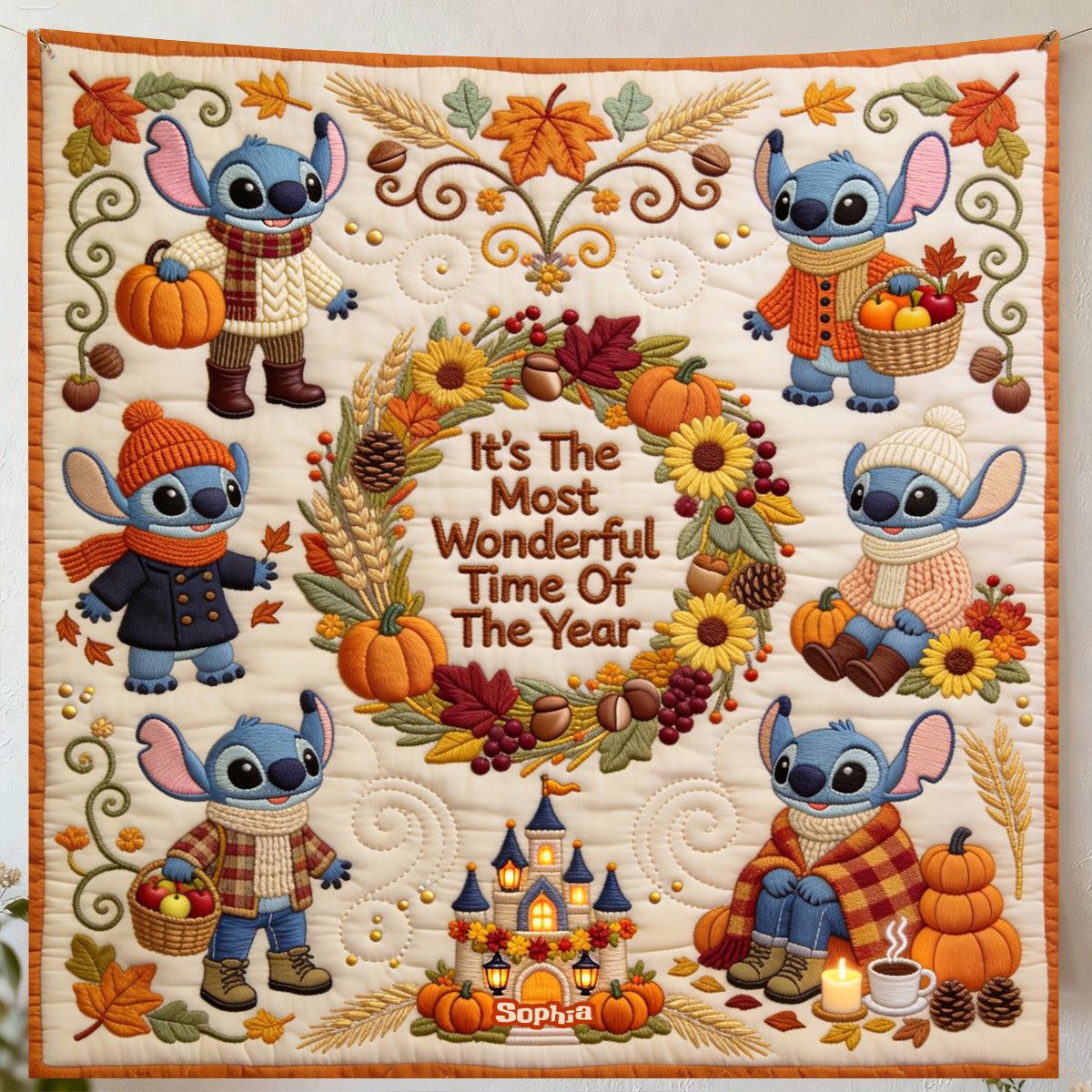 It's The Most Beautiful Time Of The Year - Personalized Ohana Blanket