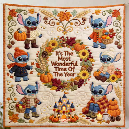 It's The Most Beautiful Time Of The Year - Personalized Ohana Blanket