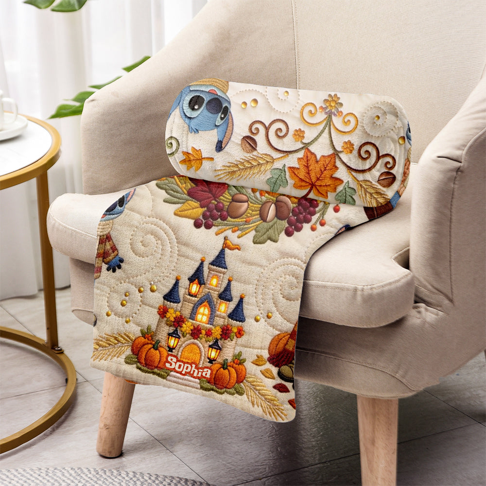 It's The Most Beautiful Time Of The Year - Personalized Ohana Blanket