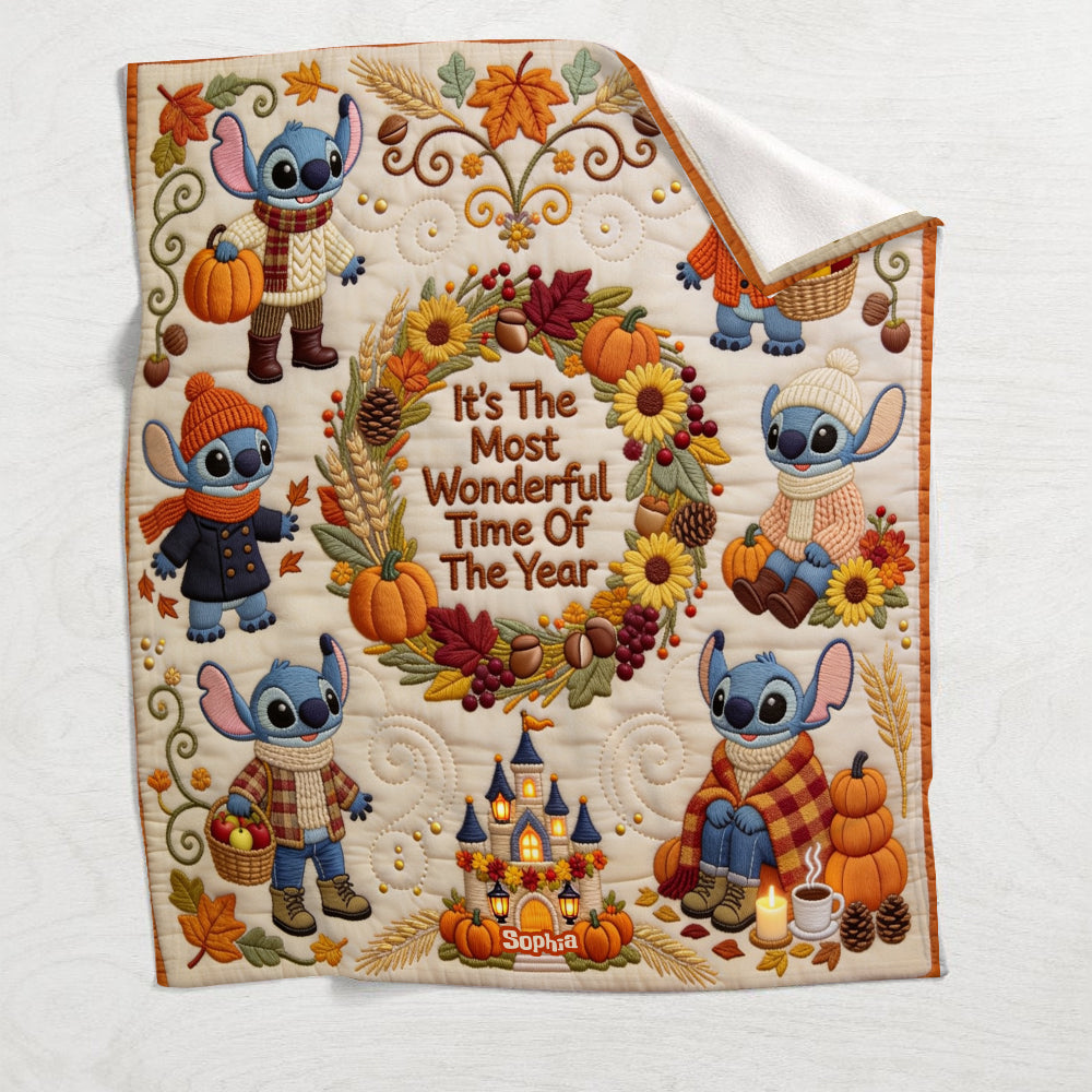 It's The Most Beautiful Time Of The Year - Personalized Ohana Blanket