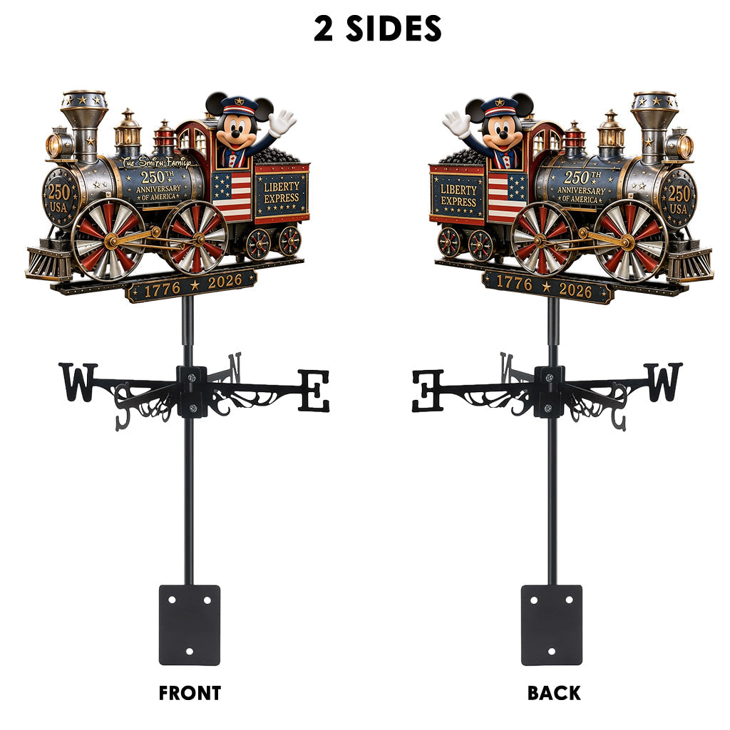 Liberty Express - Personalized Mouse Weather Vane