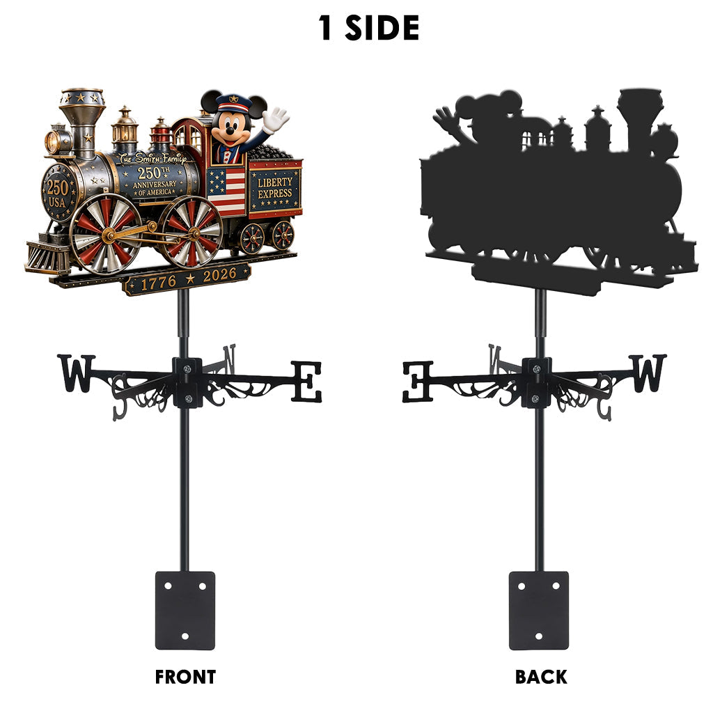 Liberty Express - Personalized Mouse Weather Vane