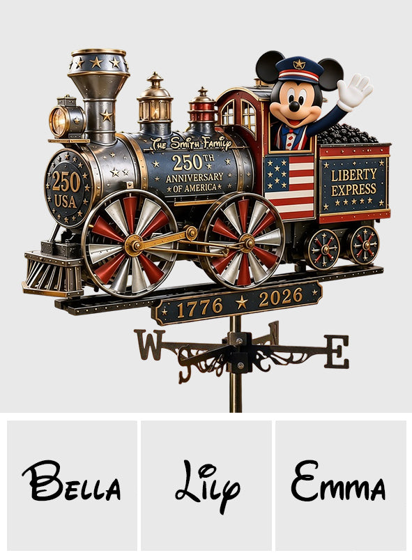 Liberty Express - Personalized Mouse Weather Vane