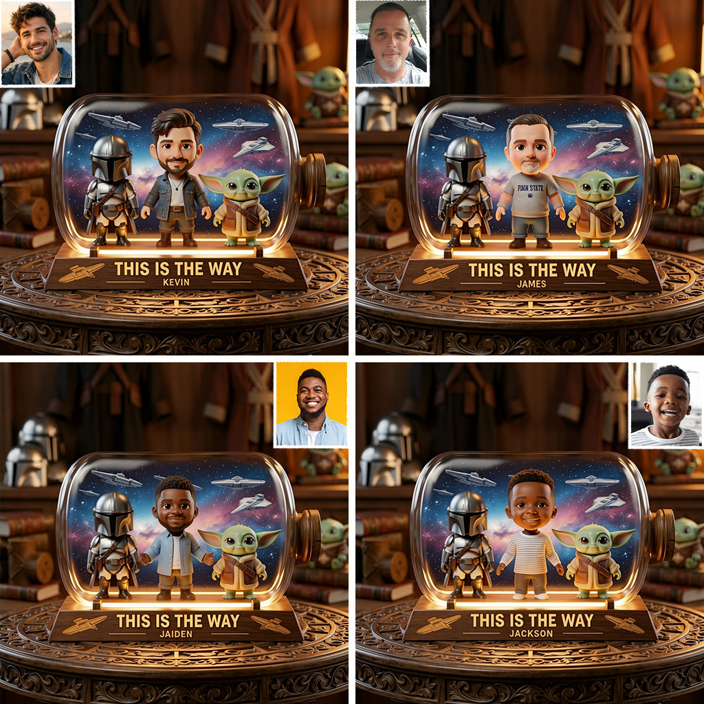 Any Photo This Is The Way - Personalized The Force Custom Shaped Acrylic Plaque