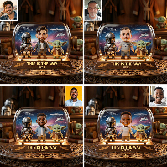 Any Photo This Is The Way - Personalized The Force Custom Shaped Acrylic Plaque