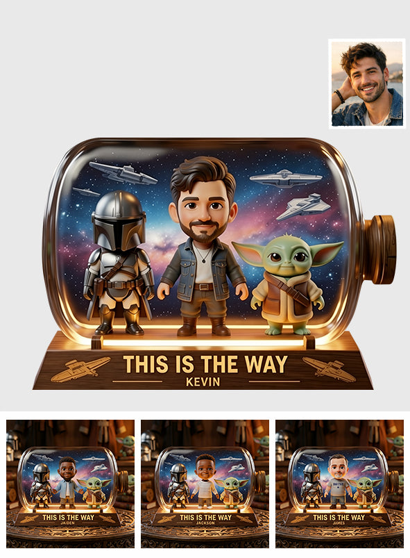 Any Photo This Is The Way - Personalized The Force Custom Shaped Acrylic Plaque