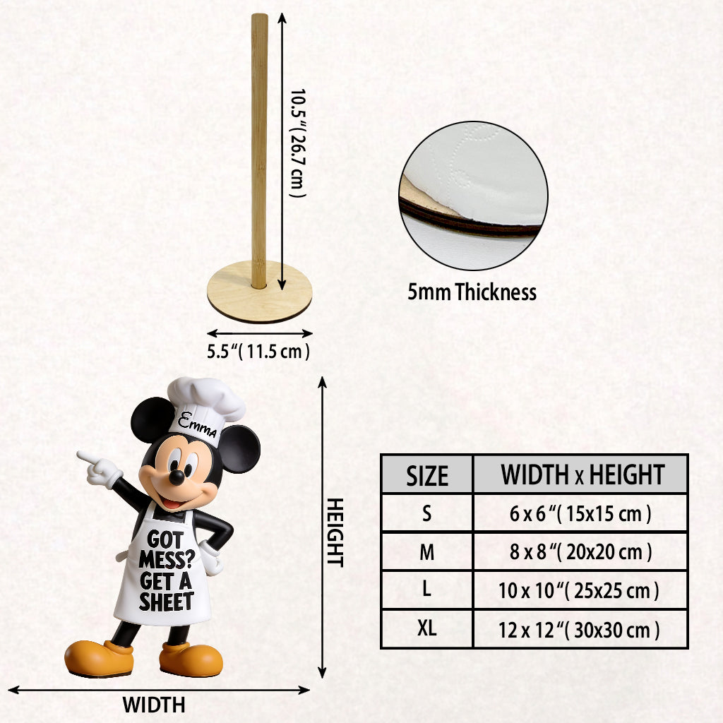 Get A Sheet - Personalized Mouse Paper Towel Stand