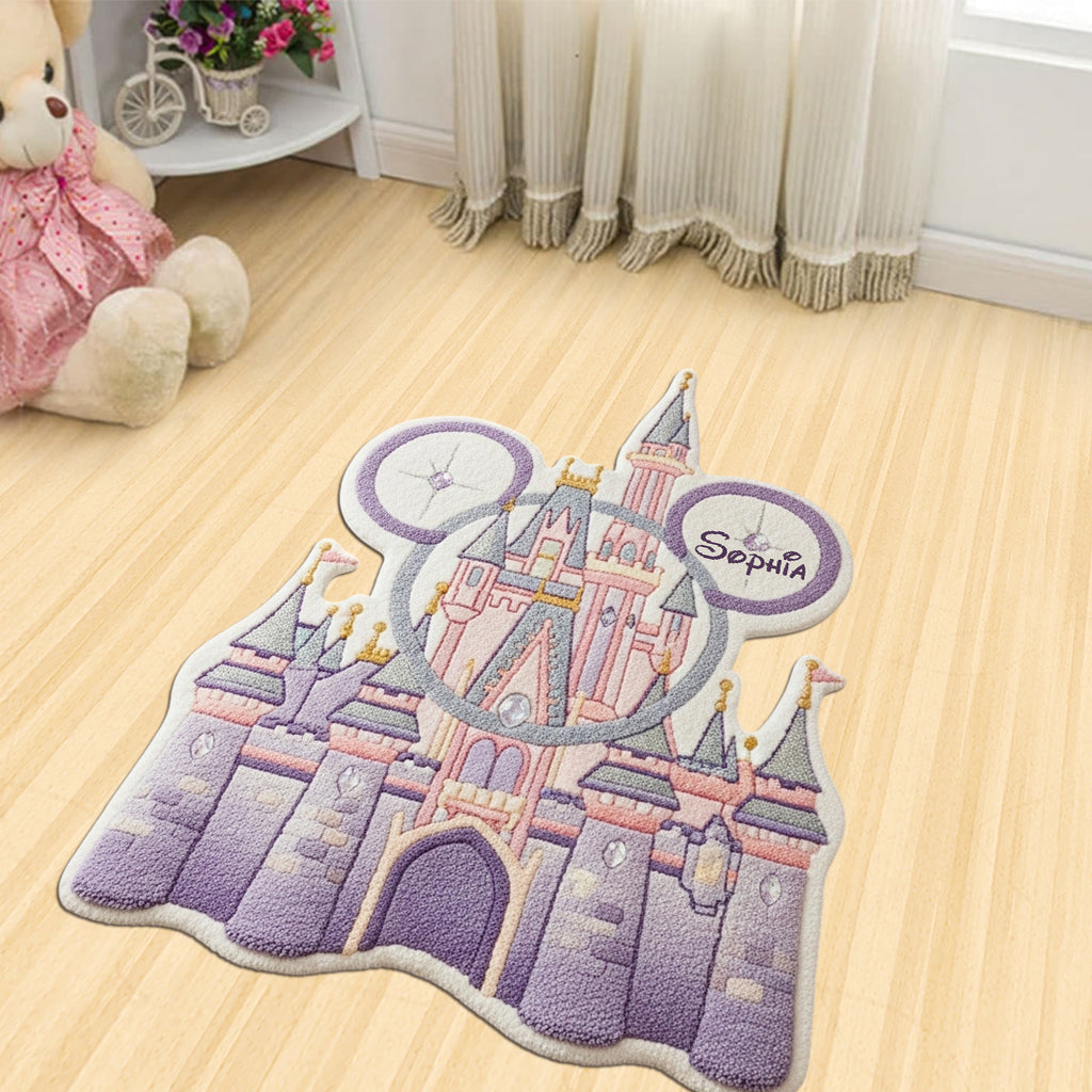 Magical Castle - Personalized Mouse Shaped Doormat/ Rug
